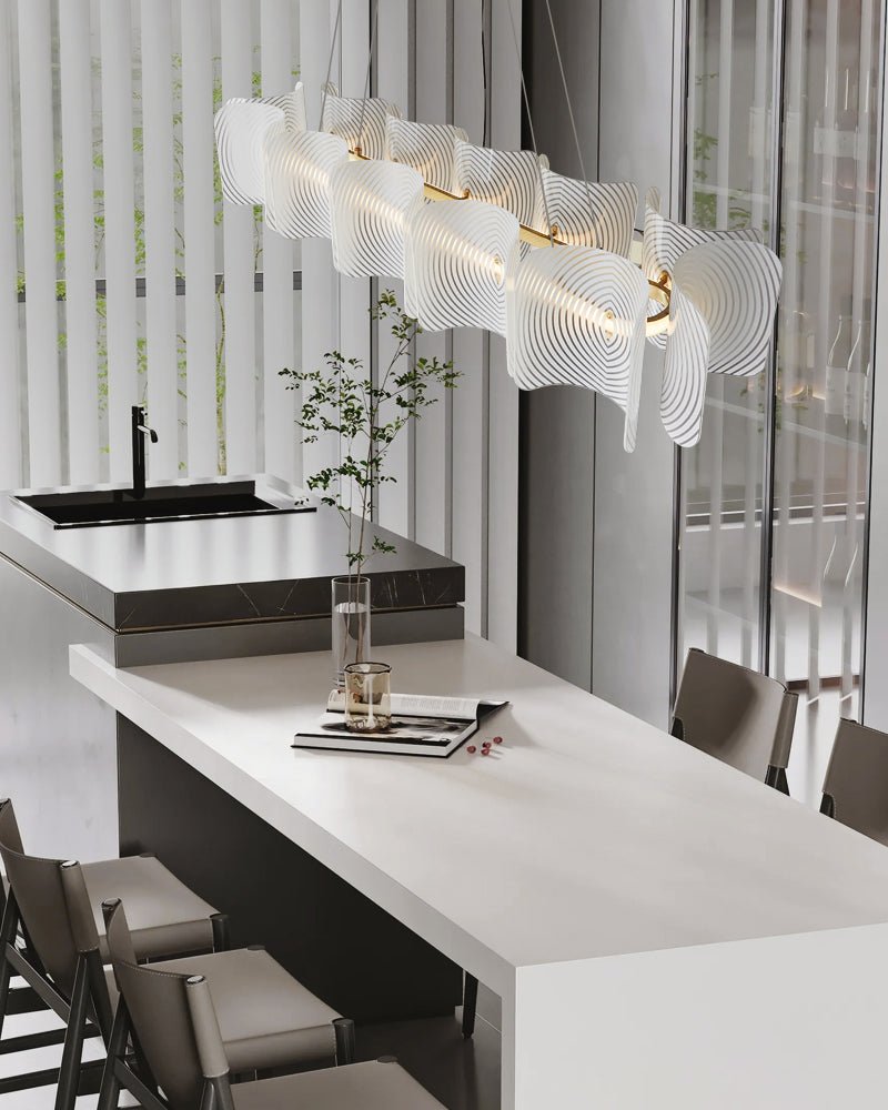 Virinia Postmoderne Luxus-Pendelleuchte aus Messing und Glas-Letslighting