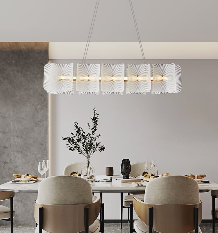 Virinia Postmoderne Luxus-Pendelleuchte aus Messing und Glas-Letslighting