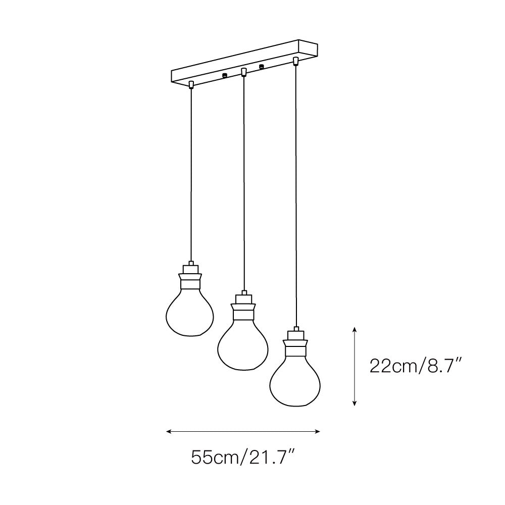 Votheor Einzigartig Seil Glas Pendelleuchte-Letslighting
