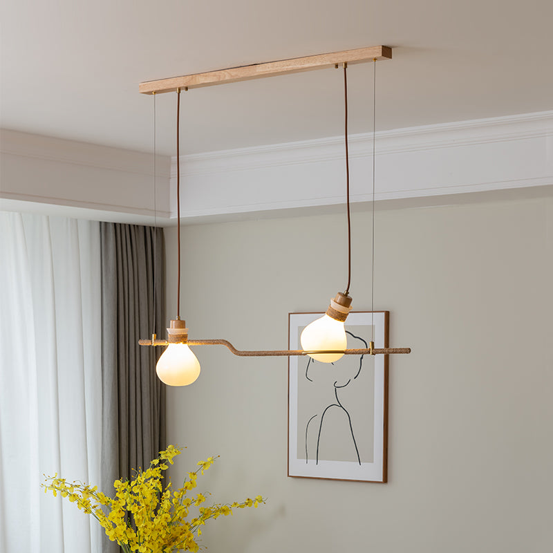 Votheor Einzigartig Seil Glas Pendelleuchte-Letslighting