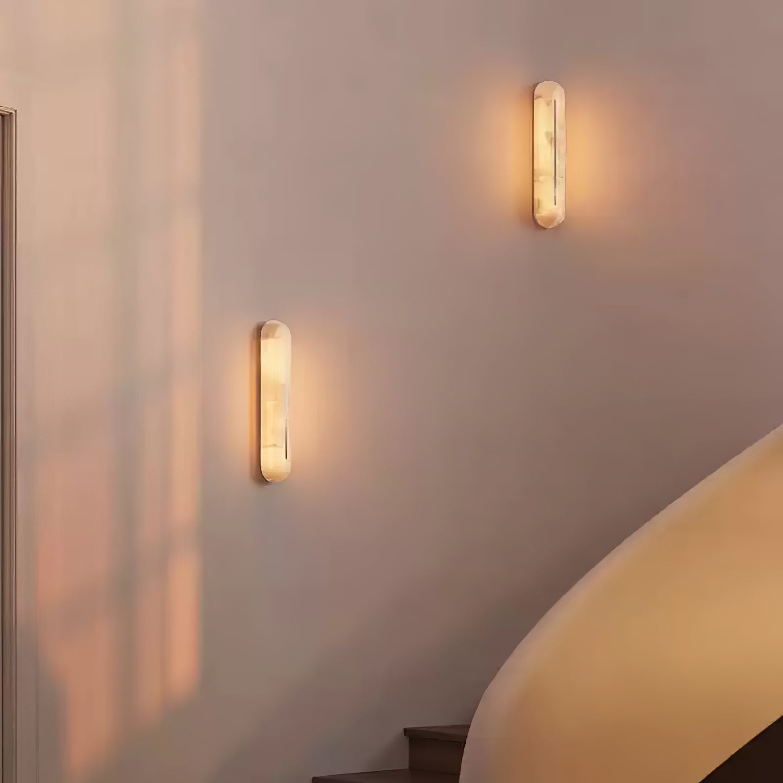 Armaryra Oblong Alabaster Wall Light - Neutralighting