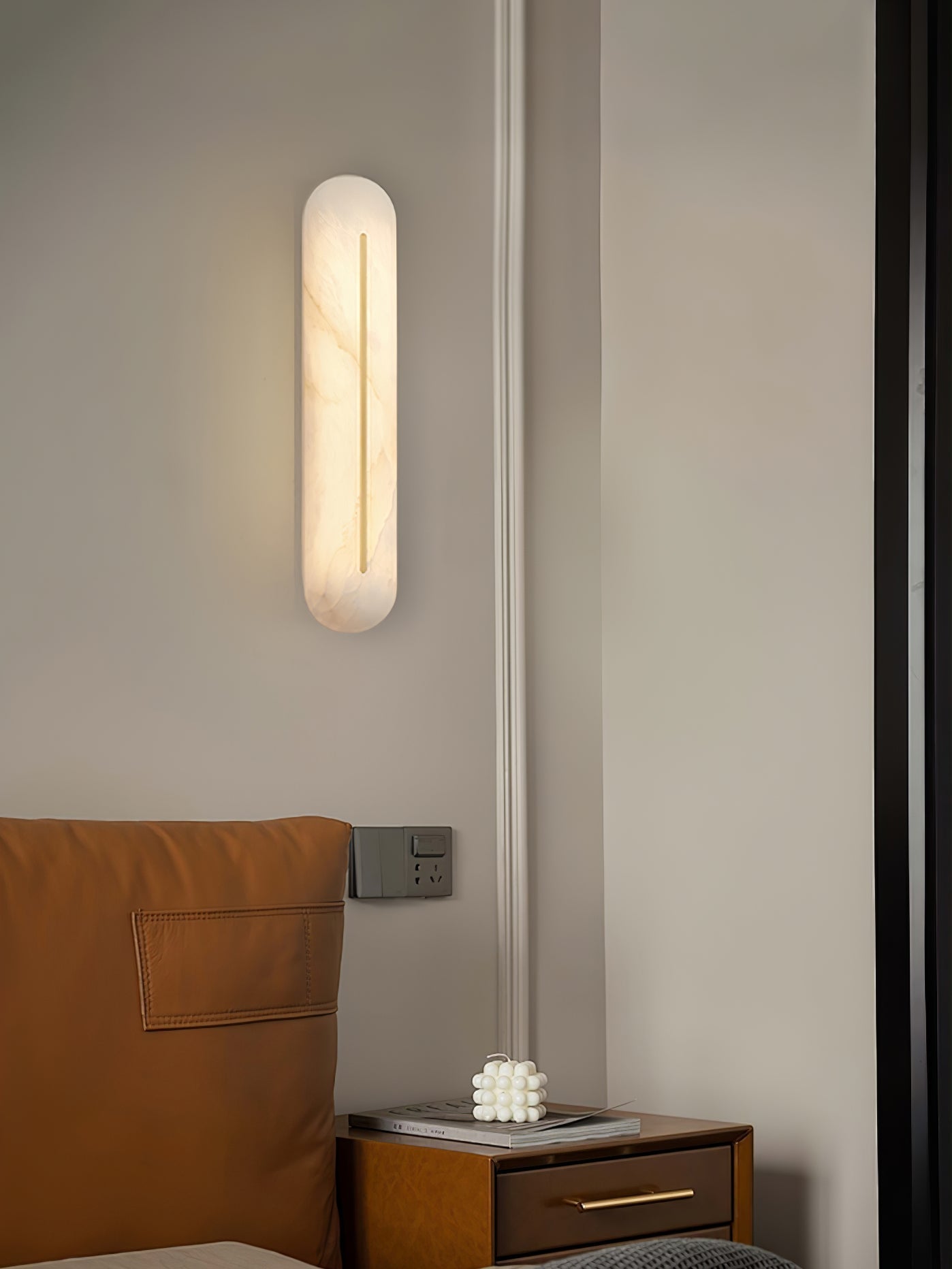 Armaryra Oblong Alabaster Wall Light - Neutralighting