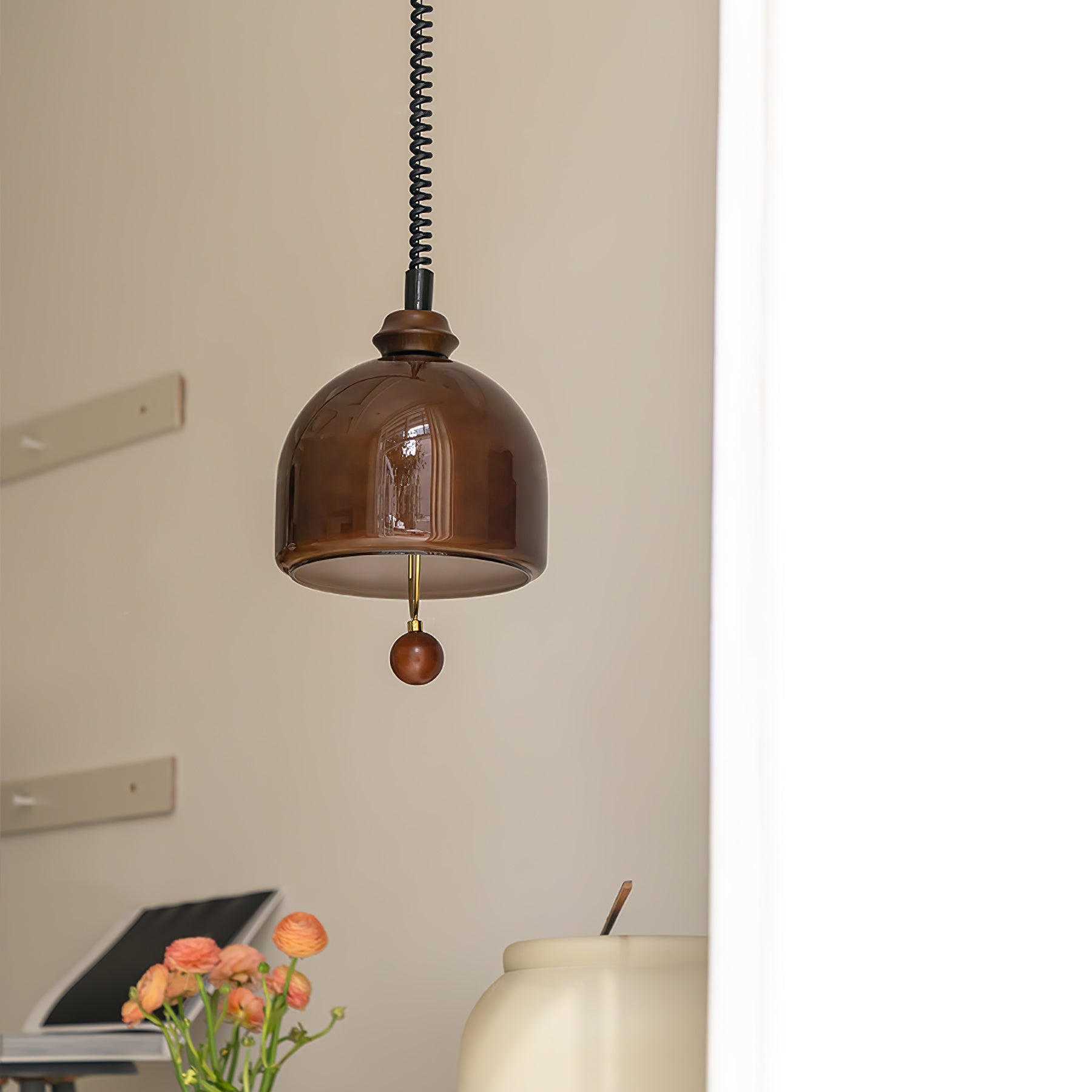 Yael Minimalistisch Holz Pendelleuchte-Letslighting