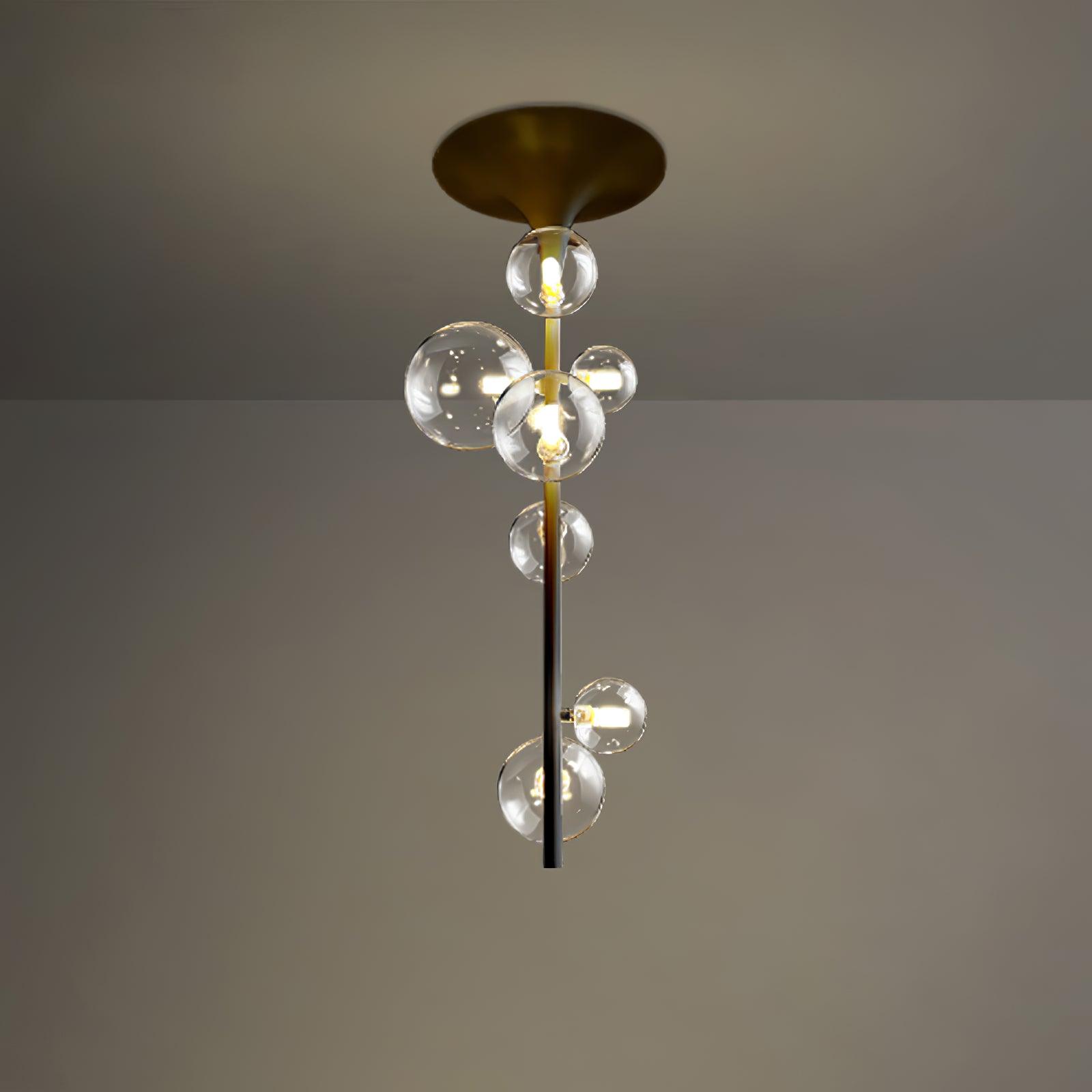Lustra Pendelleuchte Messing Glas Kaskadierung-Letslighting