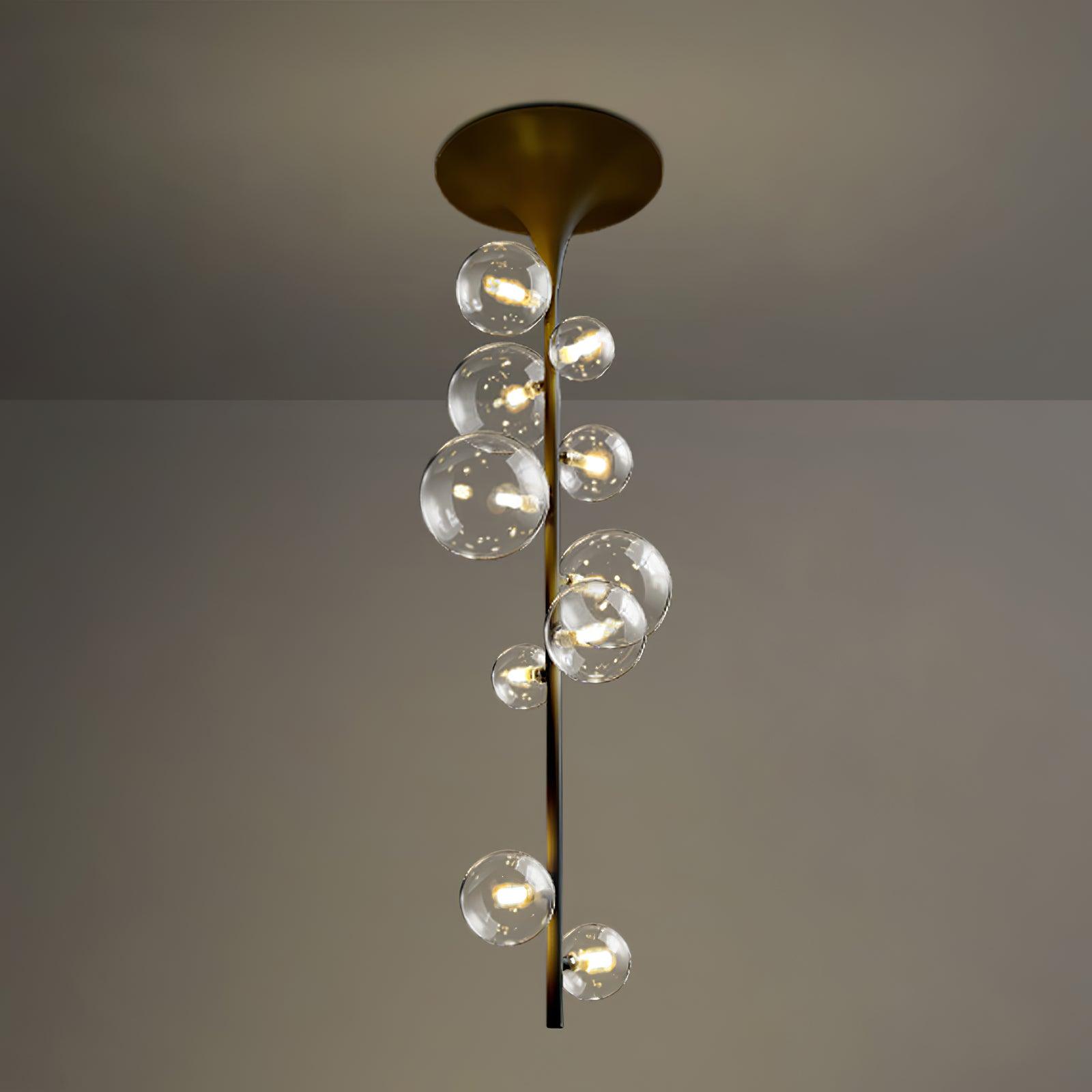 Lustra Pendelleuchte Messing Glas Kaskadierung-Letslighting