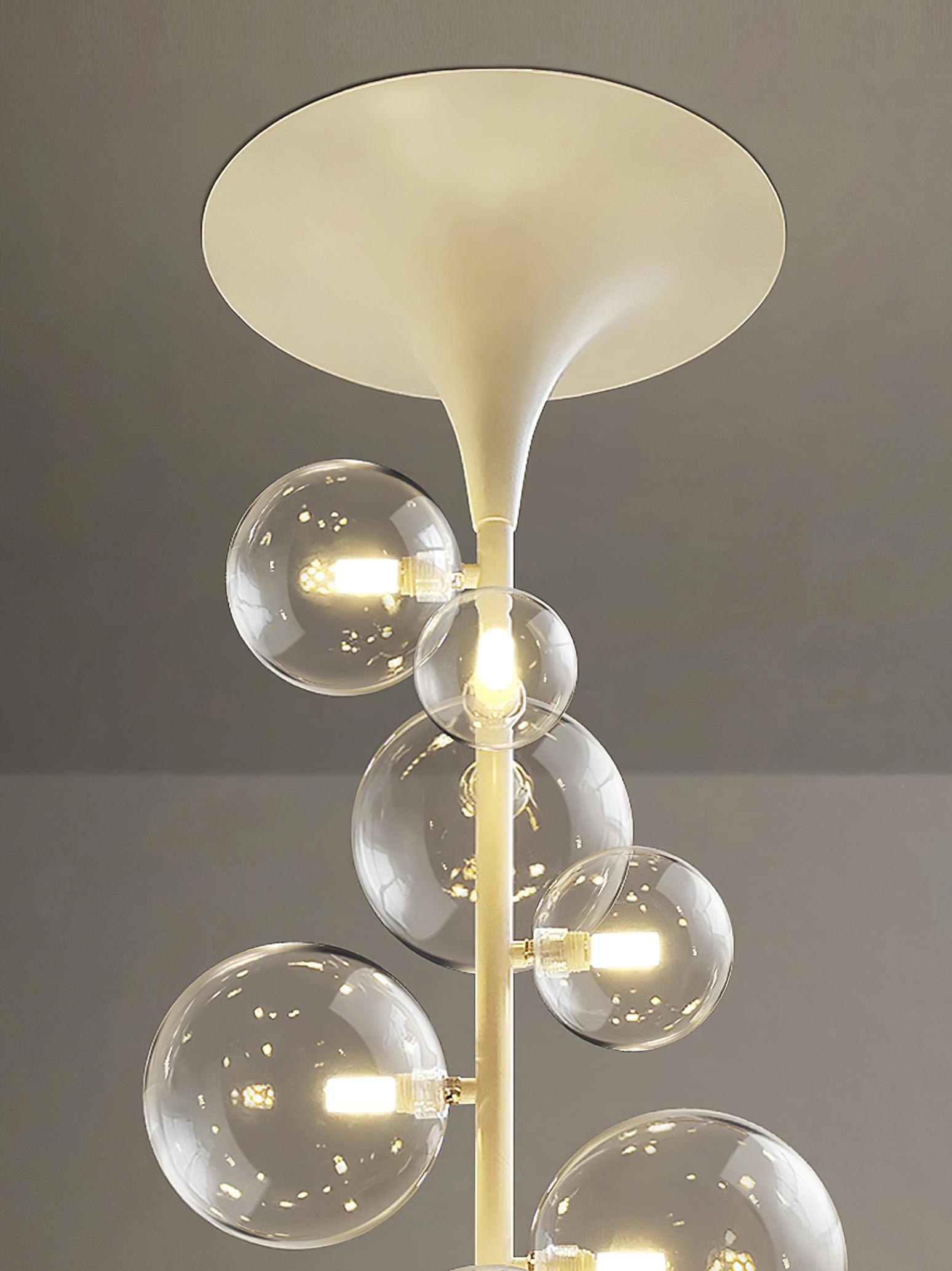 Lustra Pendelleuchte Messing Glas Kaskadierung-Letslighting