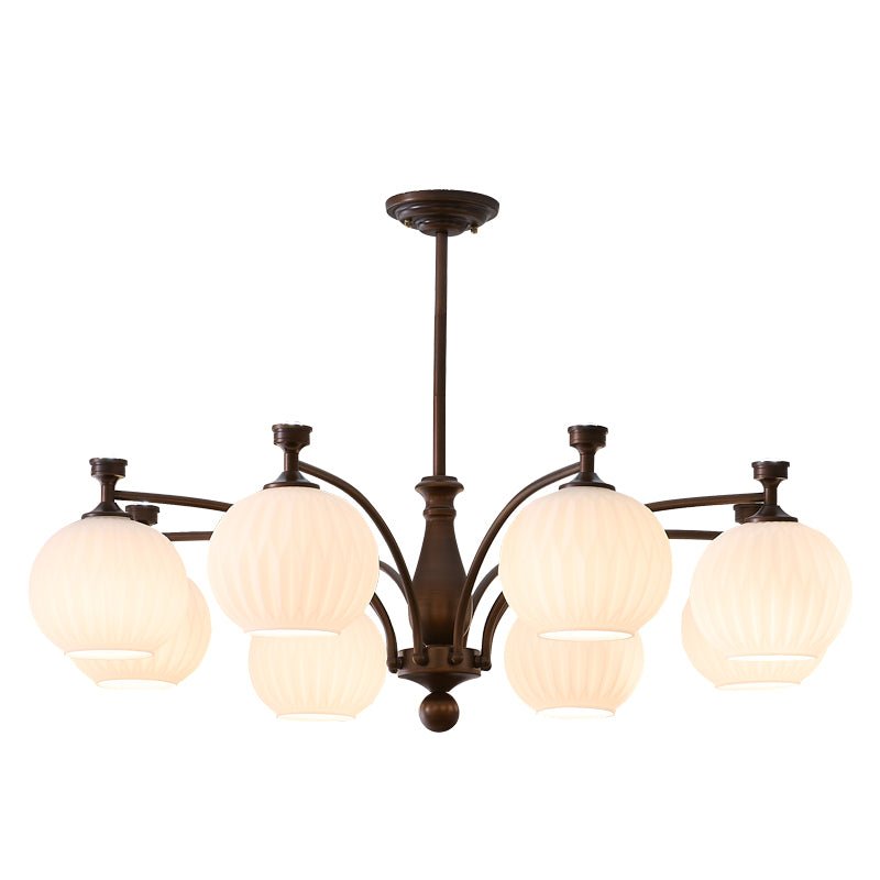 Aurora Kronleuchter Orb Frosted Vintage-Letslighting