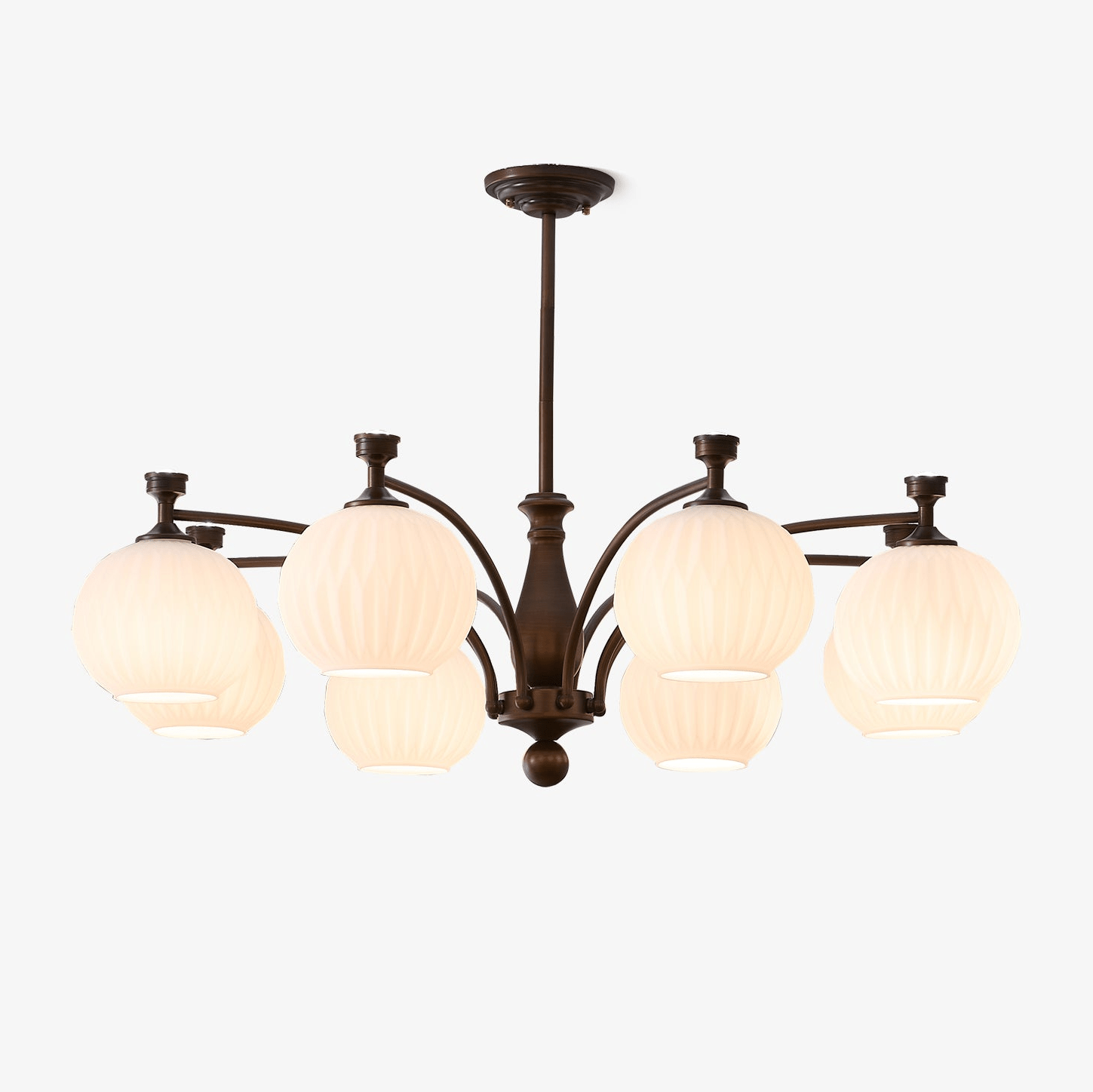Aurora Kronleuchter Orb Frosted Vintage-Letslighting