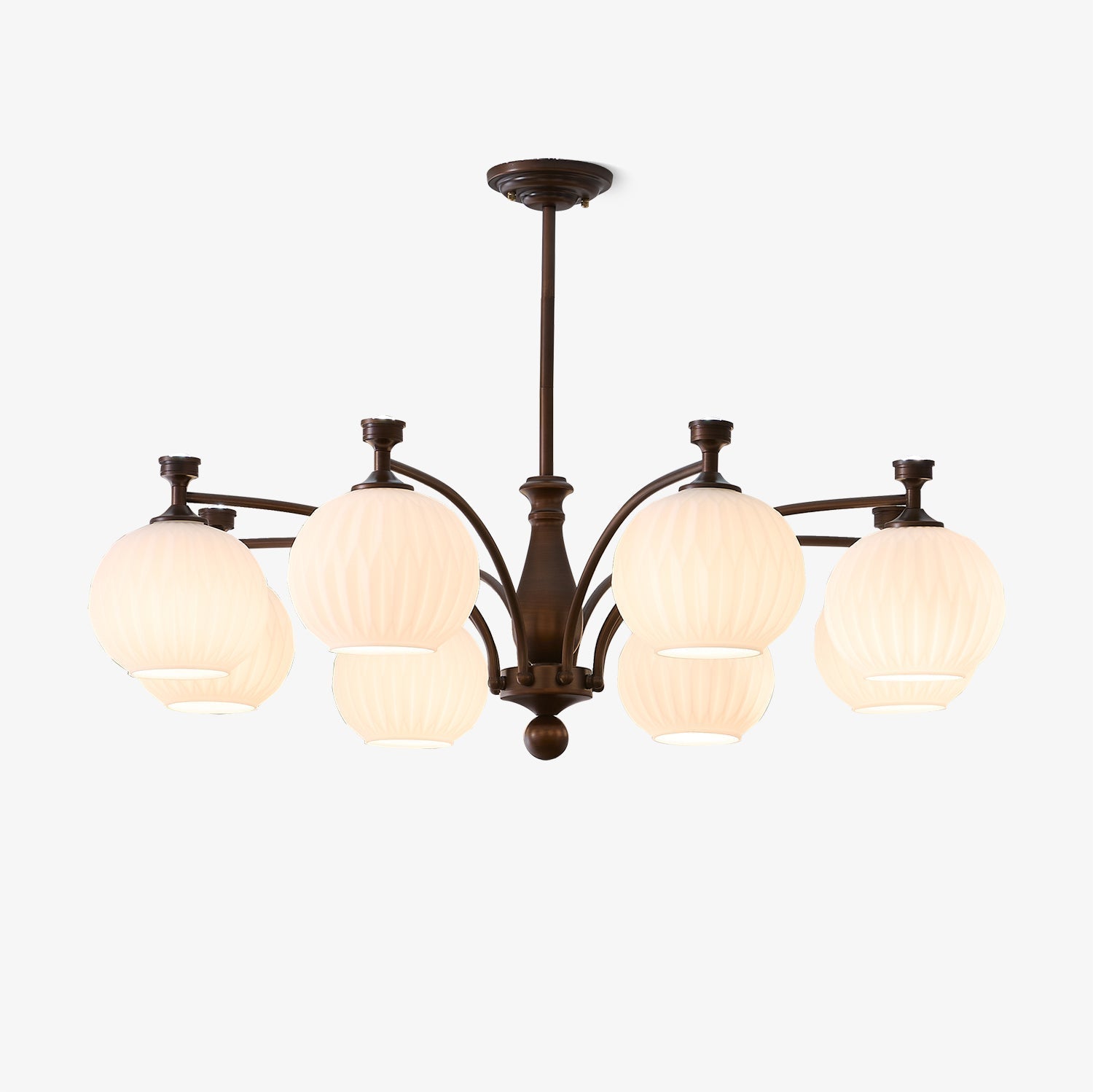 Aurora Kronleuchter Orb Frosted Vintage-Letslighting