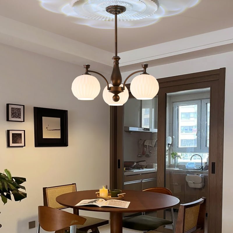 Aurora Kronleuchter Orb Frosted Vintage-Letslighting