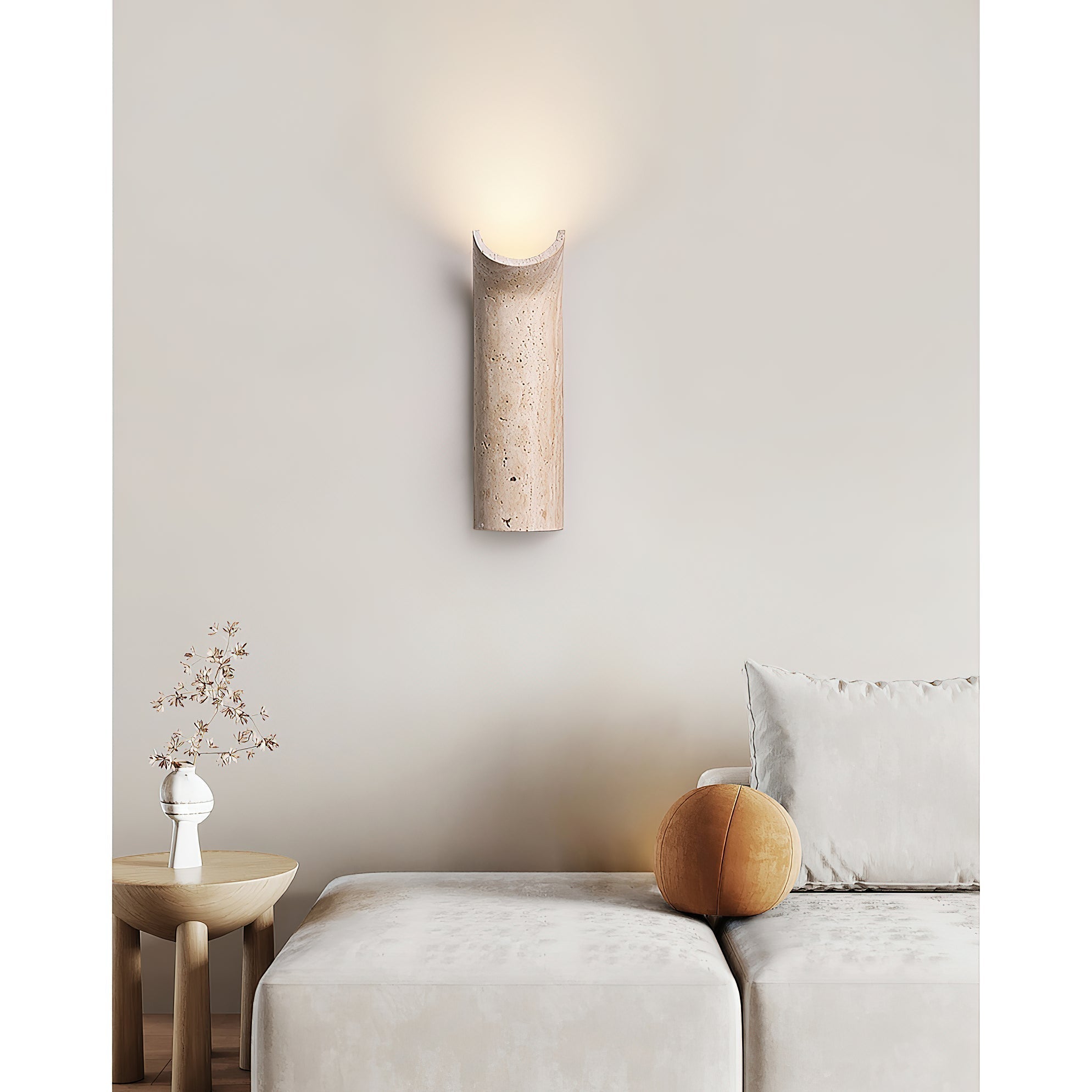 Cusolion Modern Minimalist Travertine Wall Lamp - Letslighting