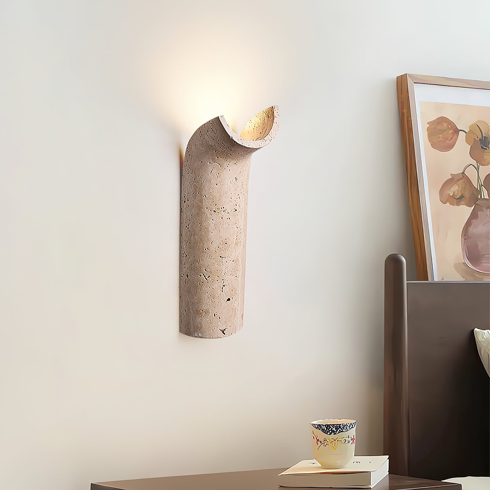 Cusolion Modern Minimalist Travertine Wall Lamp - Letslighting