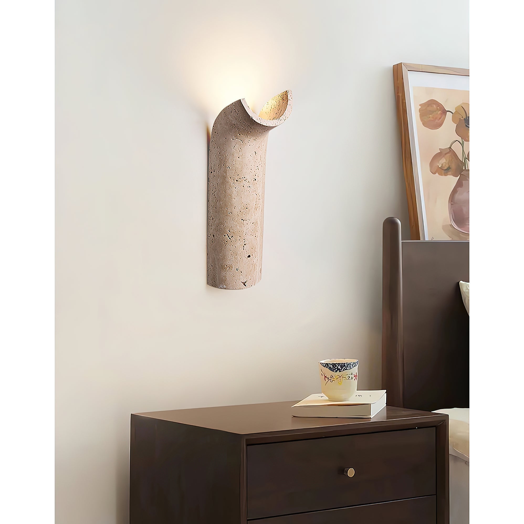 Cusolion Modern Minimalist Travertine Wall Lamp - Letslighting