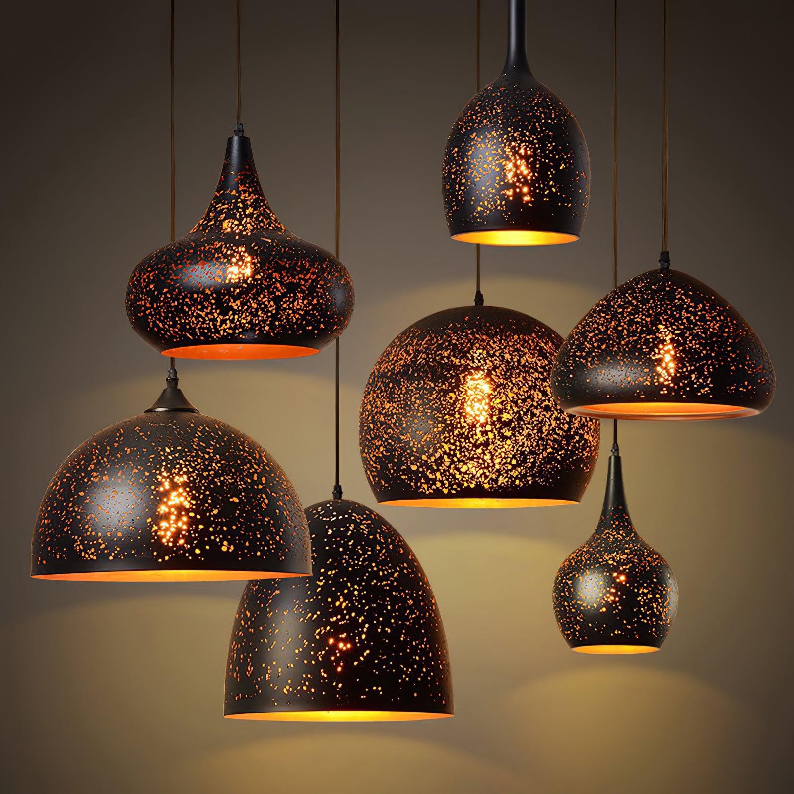Solara Industrielle Vintage Hohlpendelleuchte-Letslighting