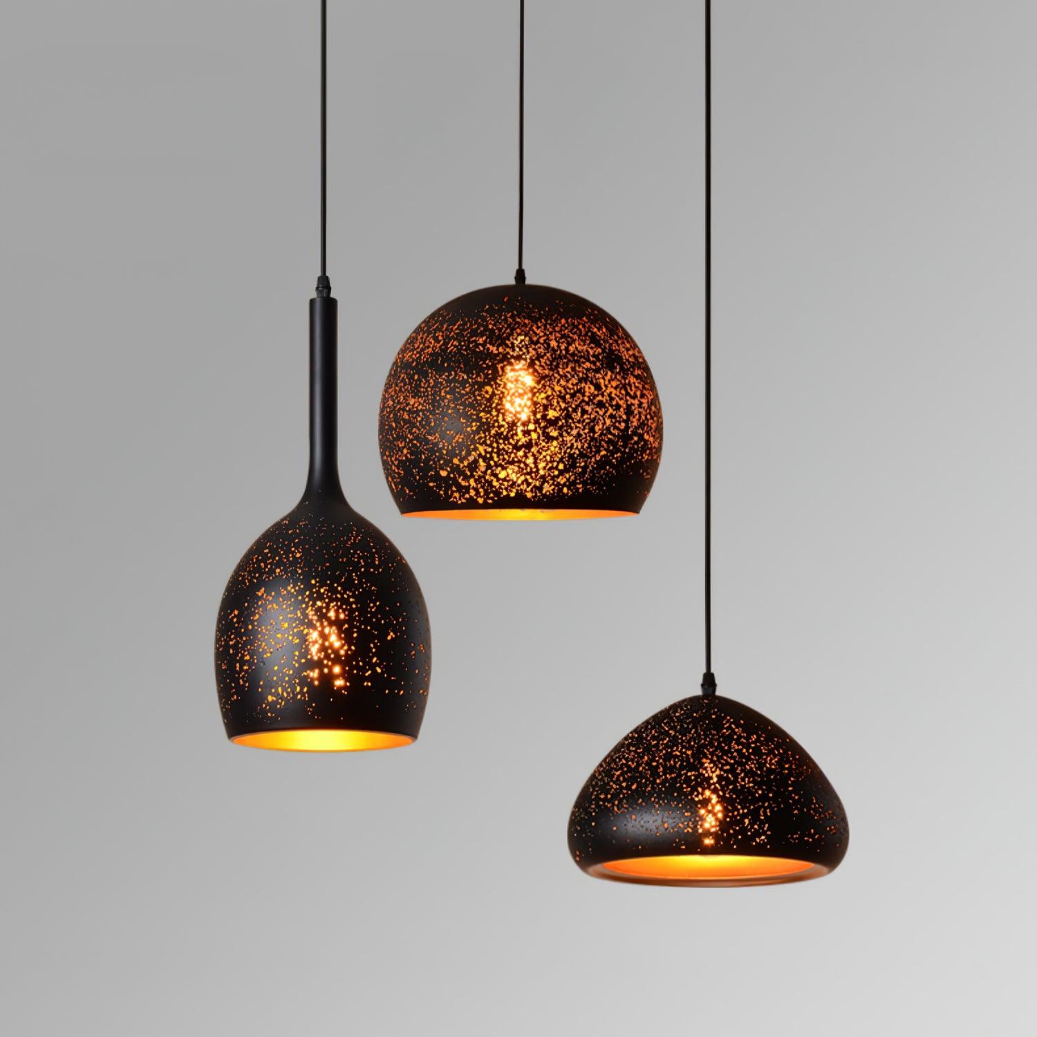Solara Industrielle Vintage Hohlpendelleuchte-Letslighting