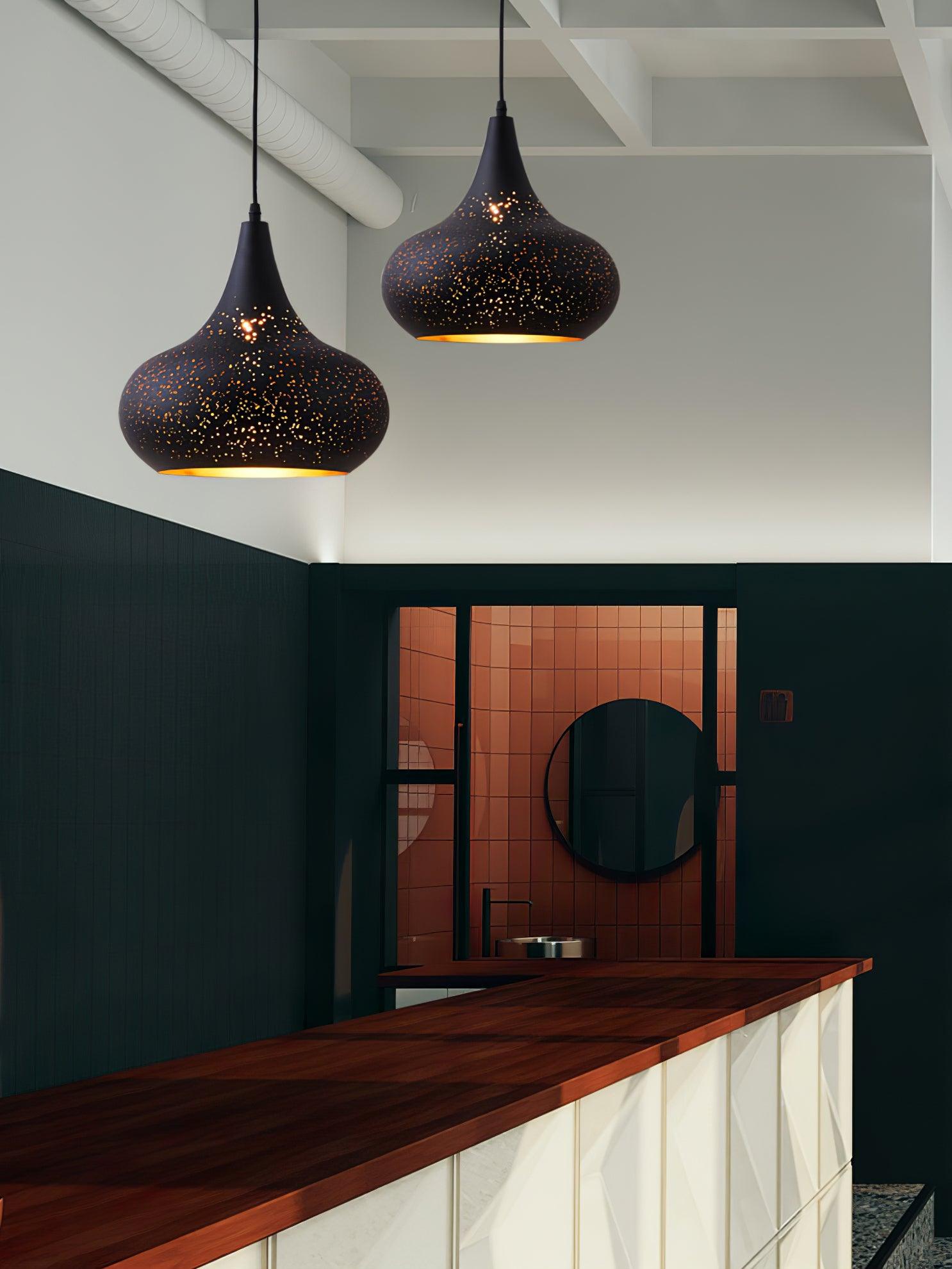 Solara Industrielle Vintage Hohlpendelleuchte-Letslighting