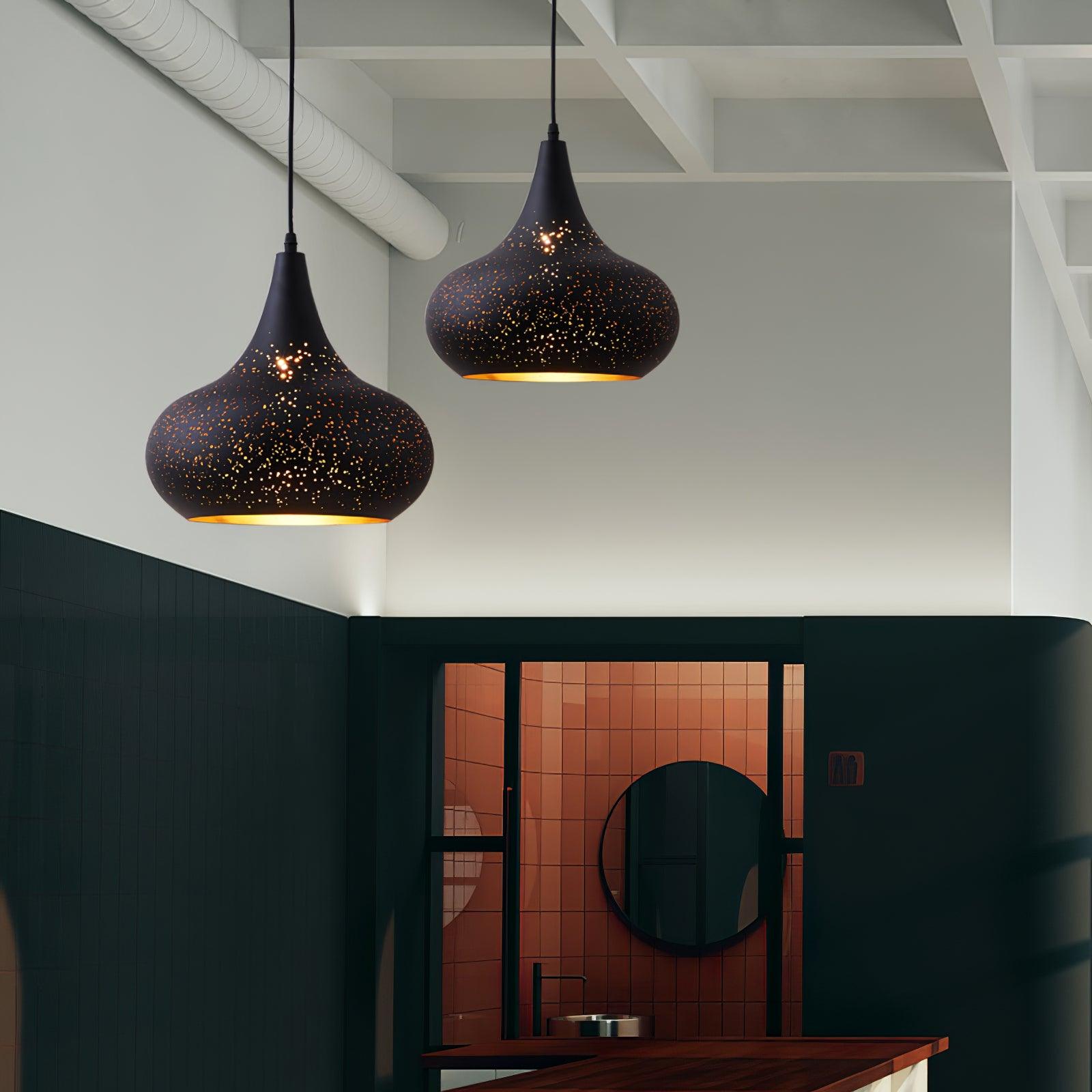 Solara Industrielle Vintage Hohlpendelleuchte-Letslighting