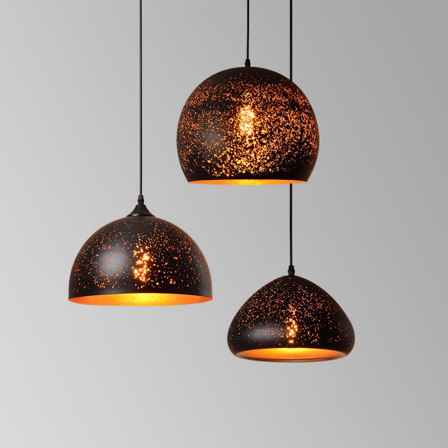 Solara Industrielle Vintage Hohlpendelleuchte-Letslighting