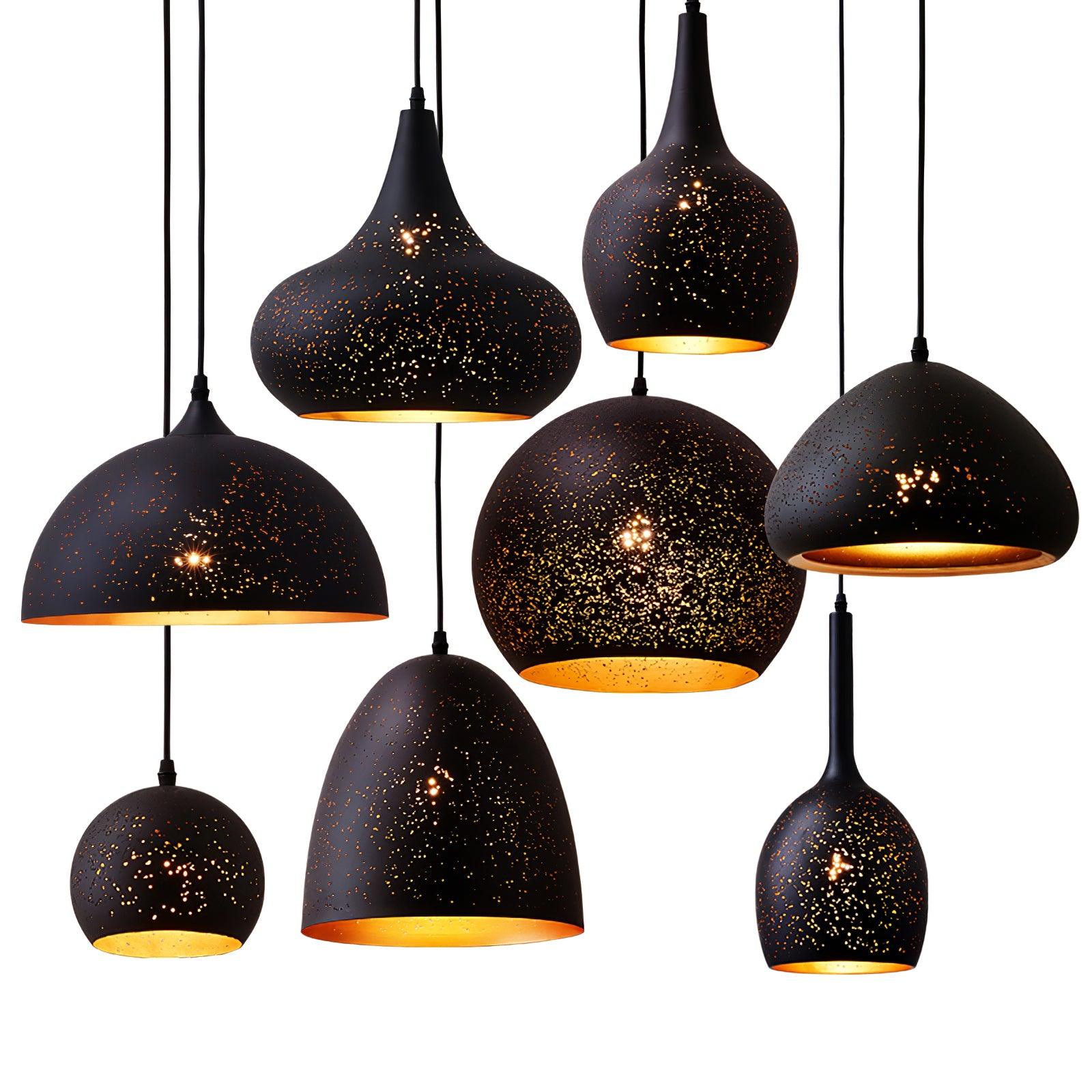 Solara Industrielle Vintage Hohlpendelleuchte-Letslighting