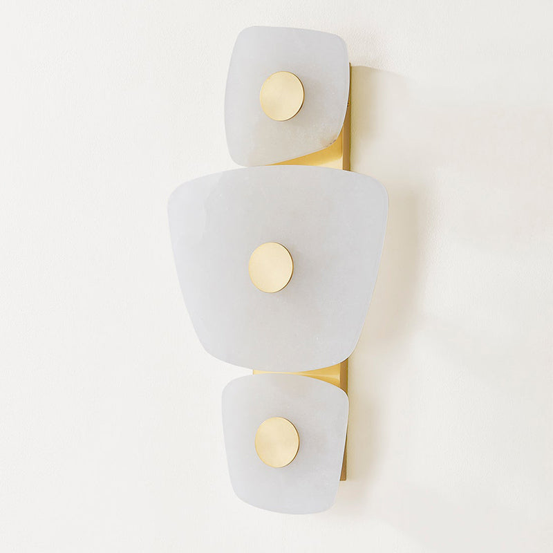 Itheora Individual Creativity Brass Alabaster Wall Lamp - Letslighting