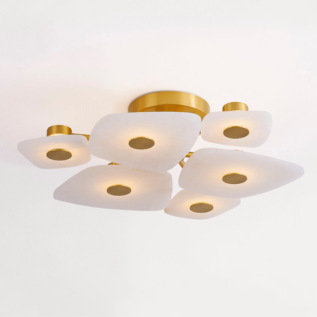 Ilsilyra Petal Shaped Glass Ceiling Light - Neutralighting