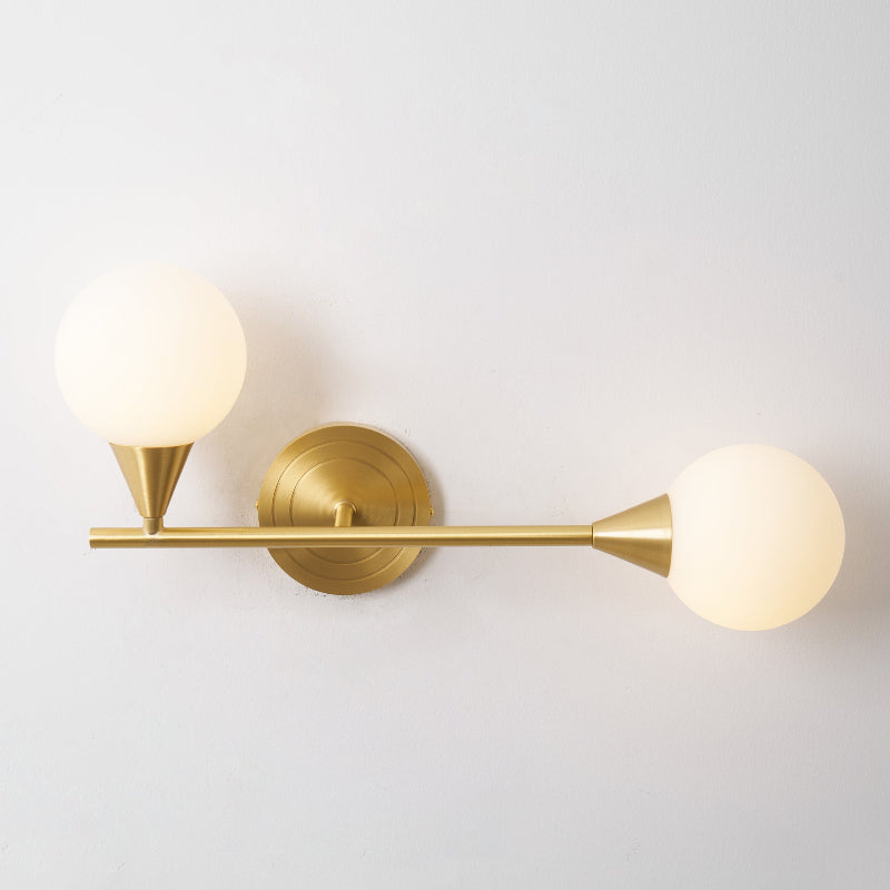 Holten Verstellbare Messing-Glas Wandleuchte-Letslighting