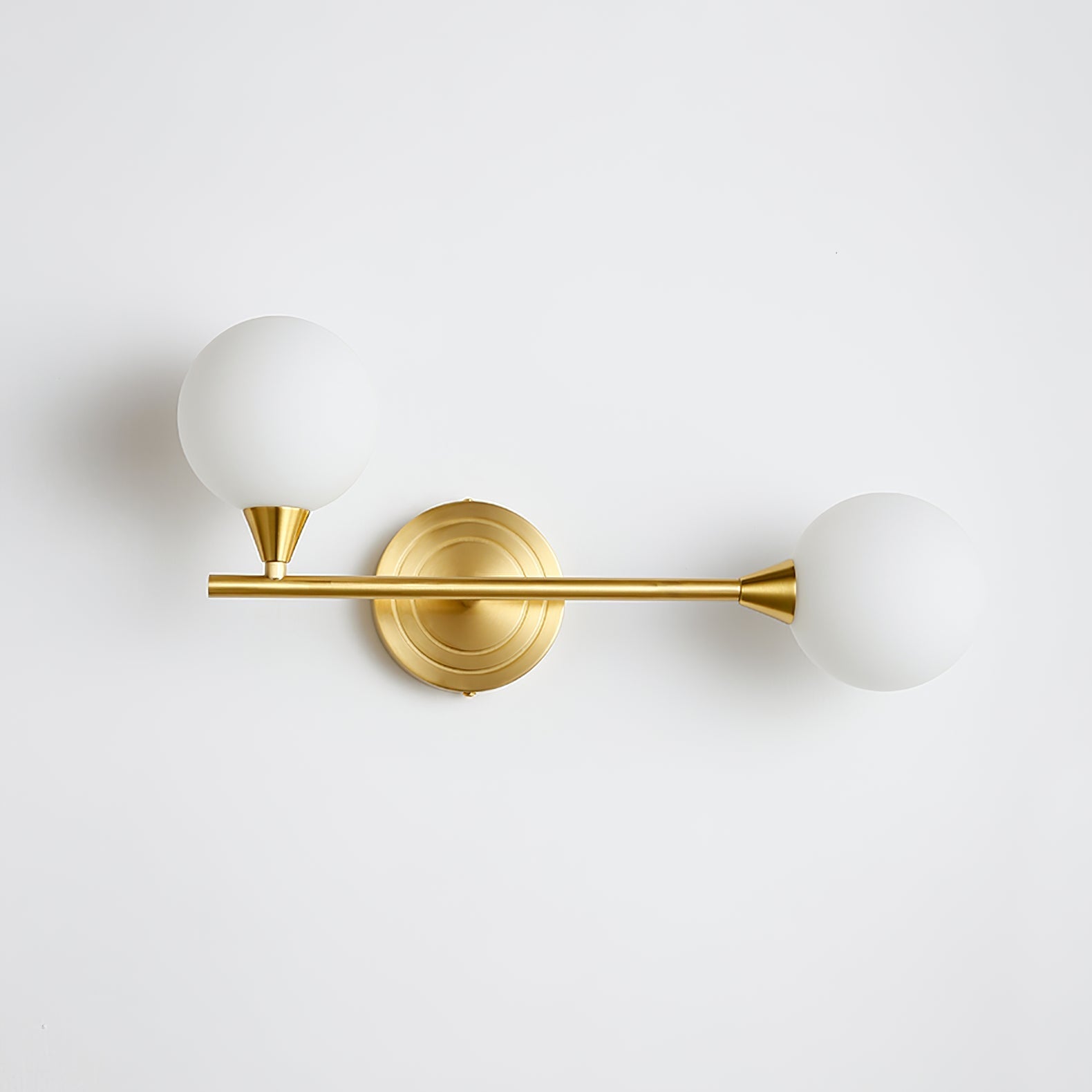Holten Verstellbare Messing-Glas Wandleuchte-Letslighting