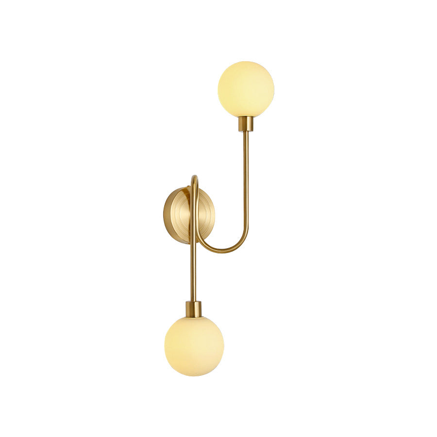 Holten Verstellbare Messing-Glas Wandleuchte-Letslighting