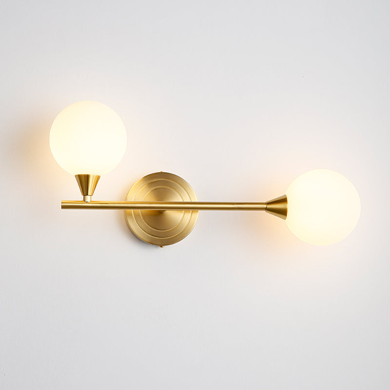 Holten Verstellbare Messing-Glas Wandleuchte-Letslighting