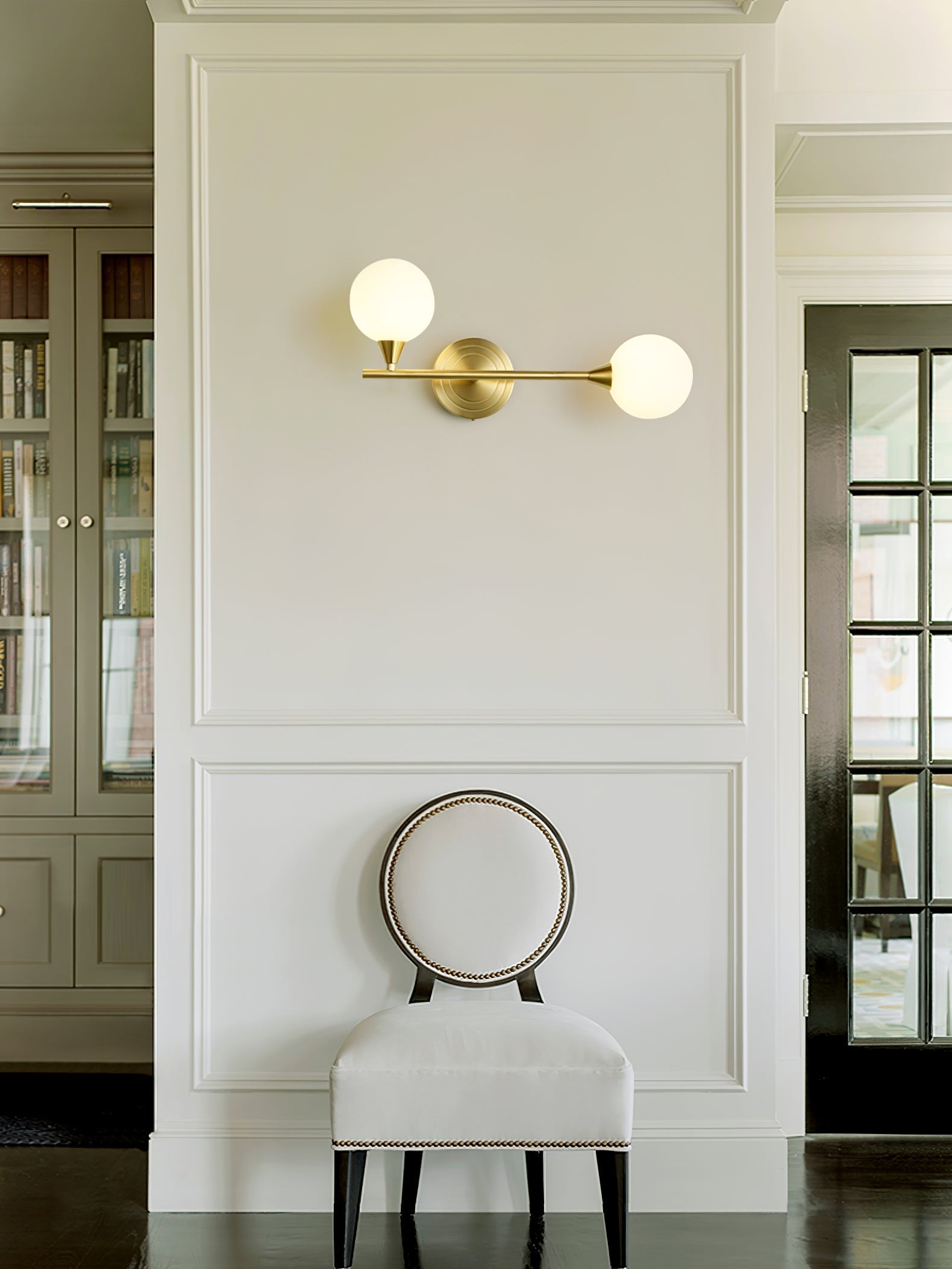 Holten Verstellbare Messing-Glas Wandleuchte-Letslighting