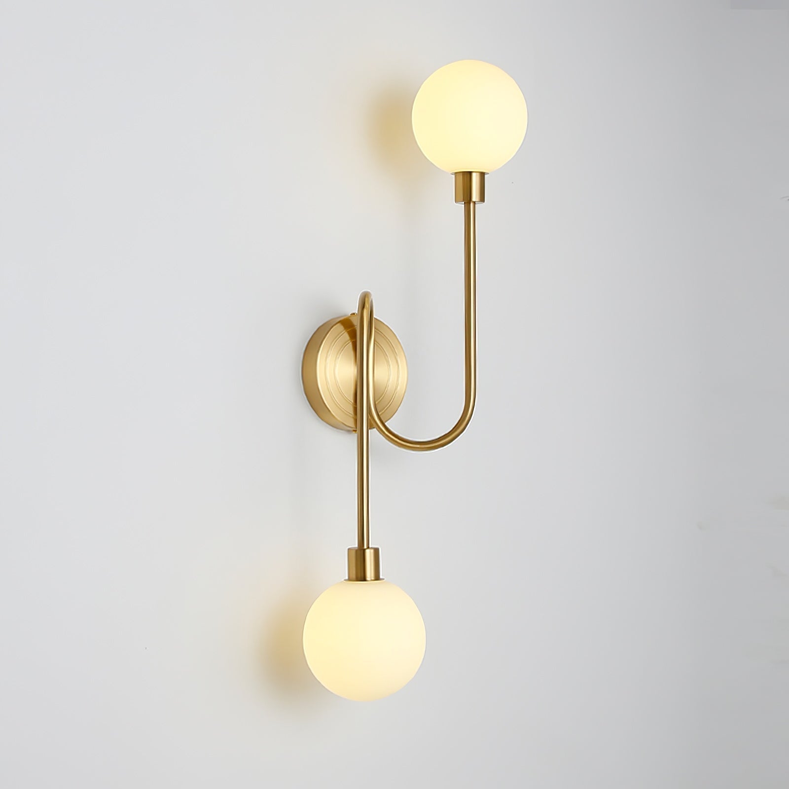 Holten Verstellbare Messing-Glas Wandleuchte-Letslighting