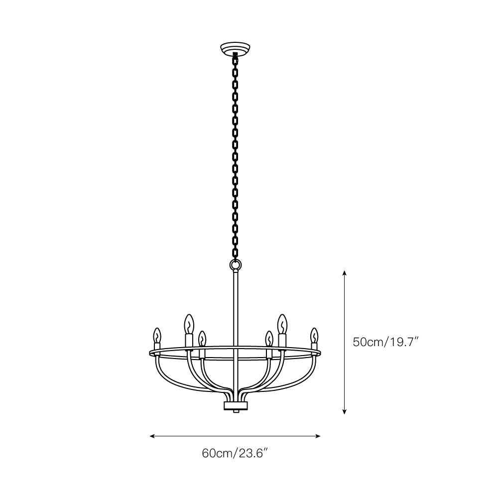 Myphaos Industrieller Vintage Kronleuchter aus Messing-Letslighting