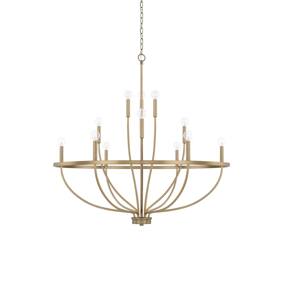 Myphaos Industrieller Vintage Kronleuchter aus Messing-Letslighting