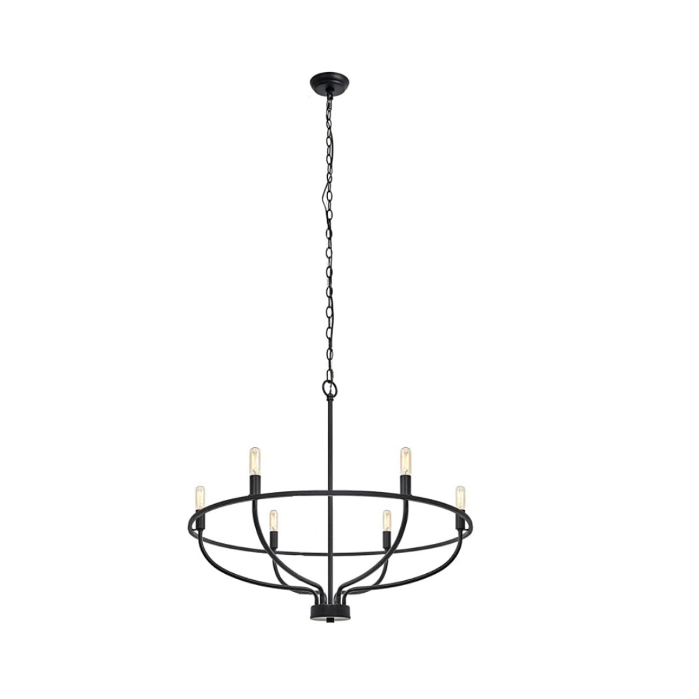 Myphaos Industrieller Vintage Kronleuchter aus Messing-Letslighting