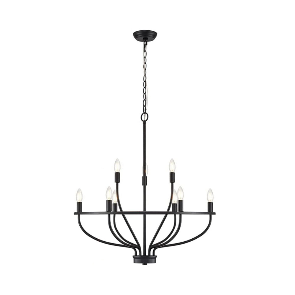 Myphaos Industrieller Vintage Kronleuchter aus Messing-Letslighting