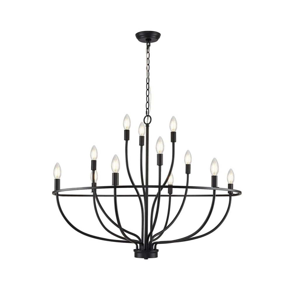 Myphaos Industrieller Vintage Kronleuchter aus Messing-Letslighting