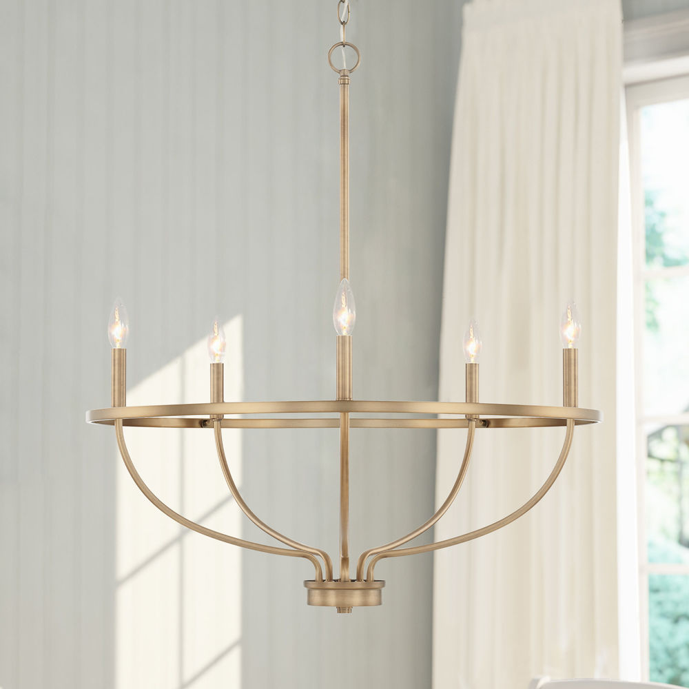 Myphaos Industrieller Vintage Kronleuchter aus Messing-Letslighting