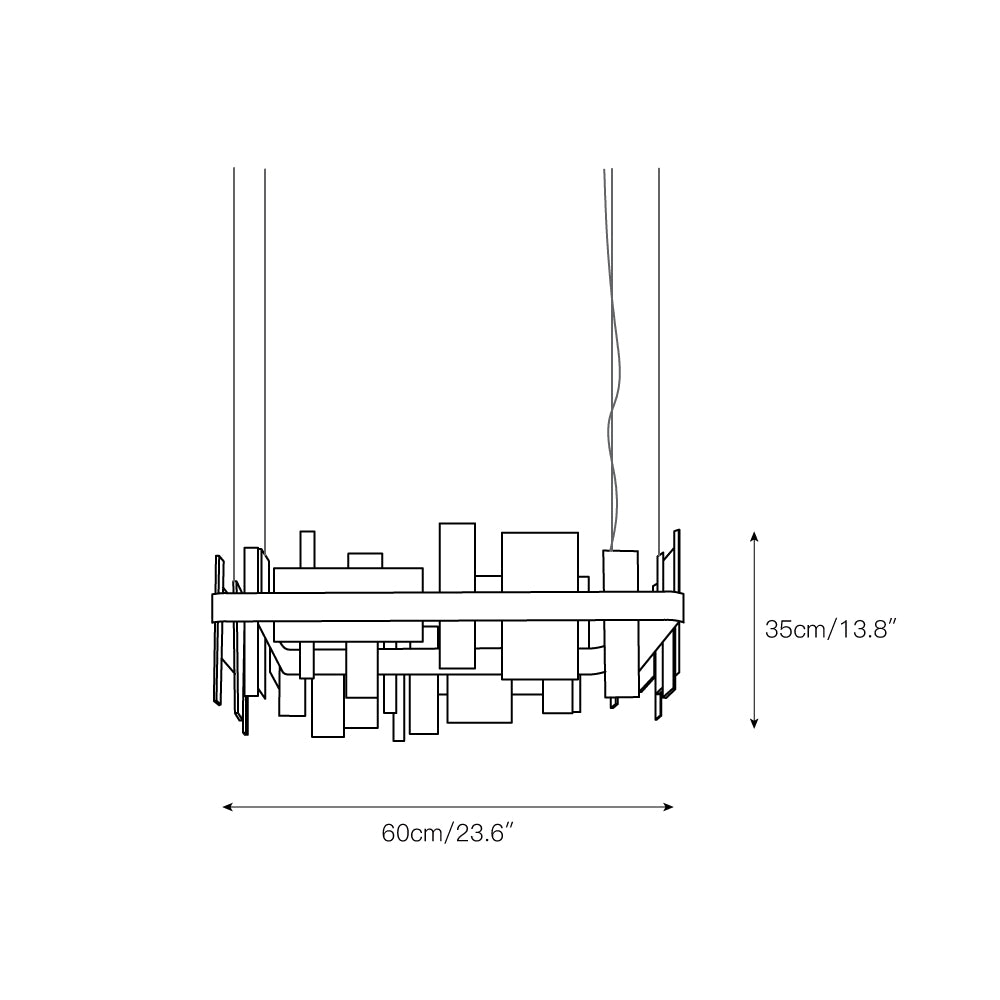 Honice Postmodern Luxus LED Kronleuchter-Letslighting