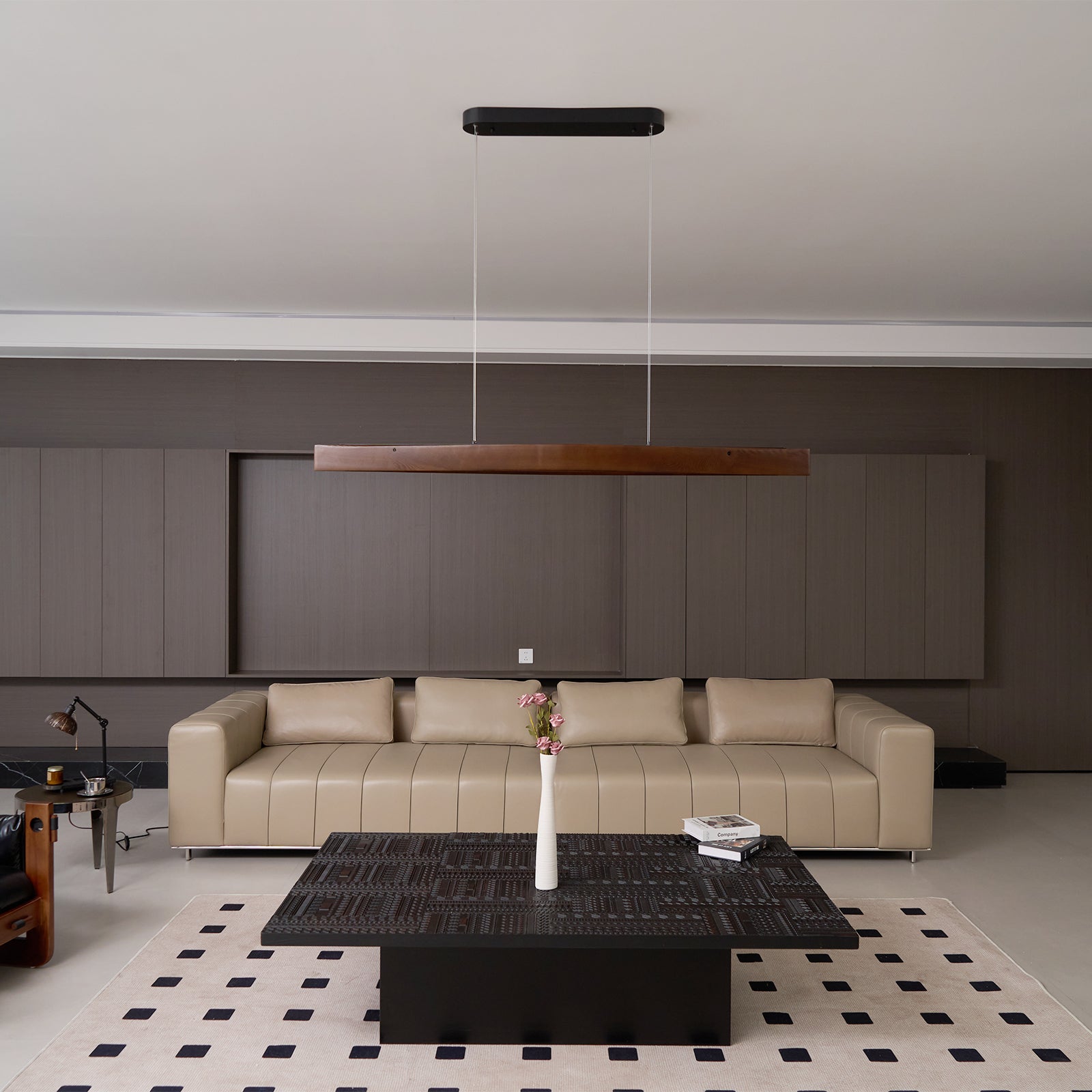 Horizon Linear Wood Pendant Lamp - Blowlighting