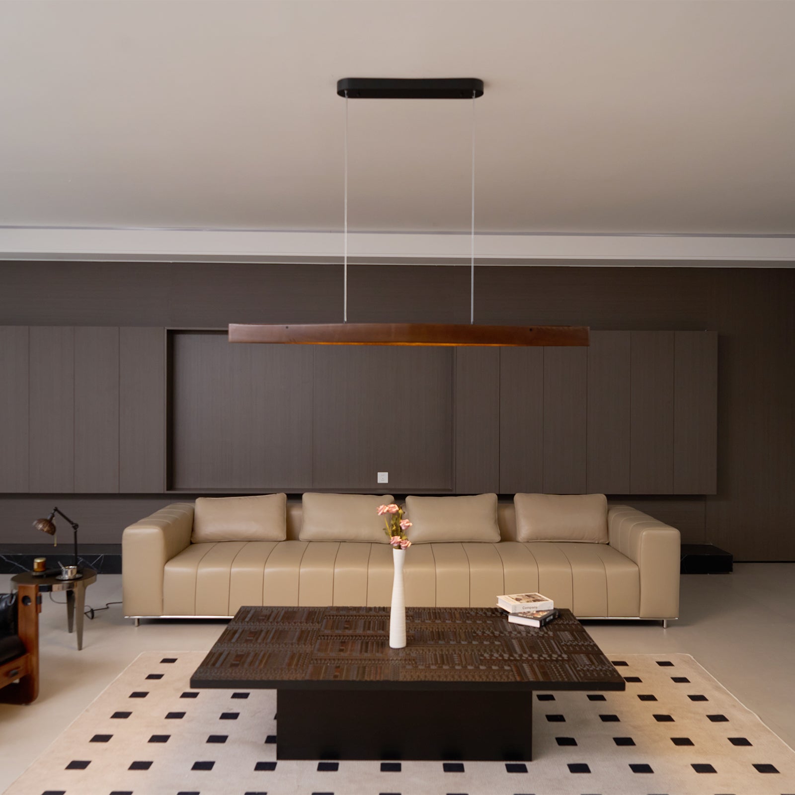 Horizon Linear Wood Pendant Lamp - Blowlighting