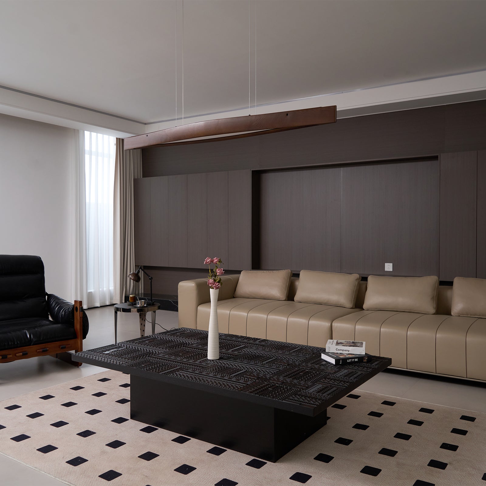 Horizon Linear Wood Pendant Lamp - Blowlighting