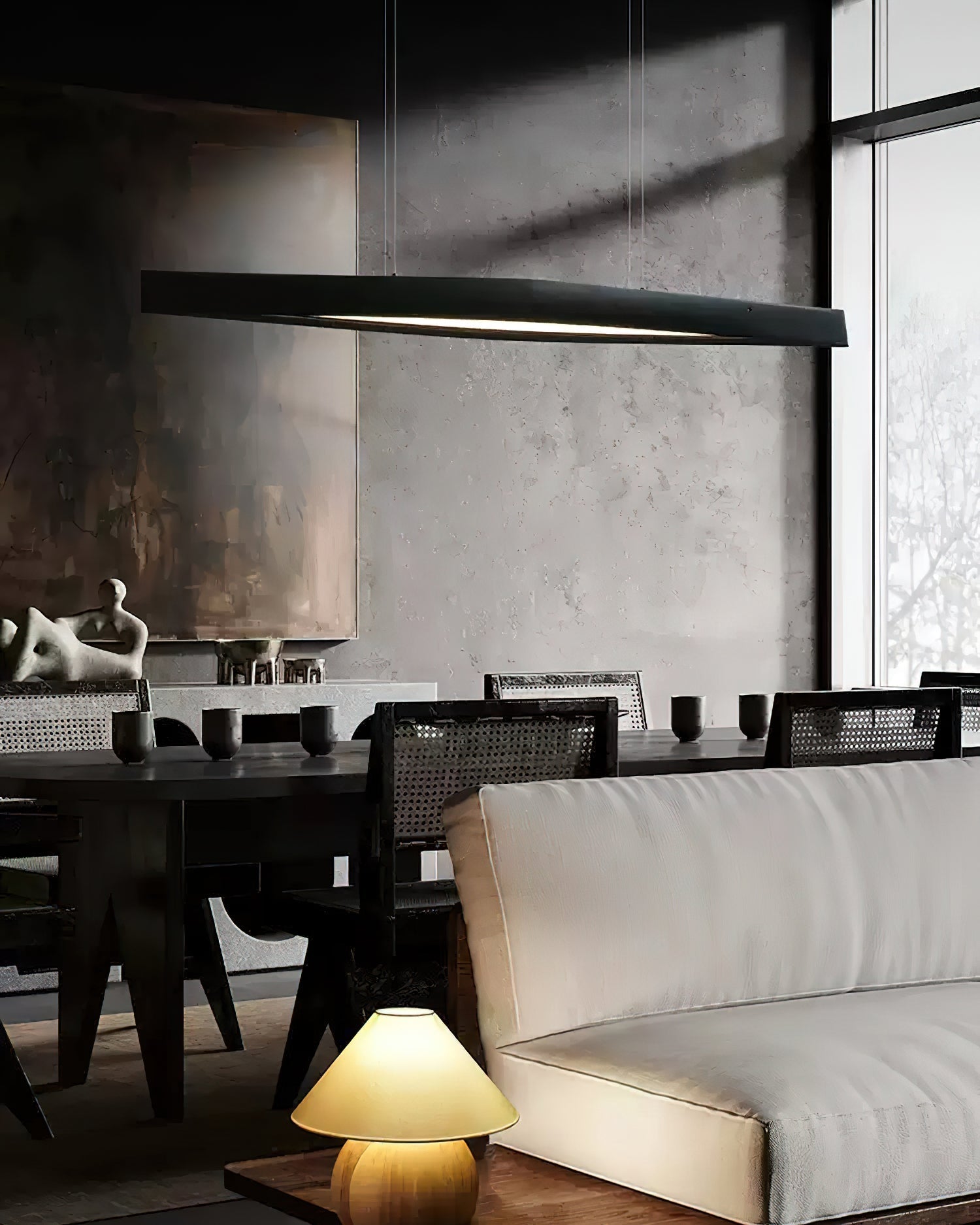 Horizon Linear Wood Pendant Lamp - Blowlighting