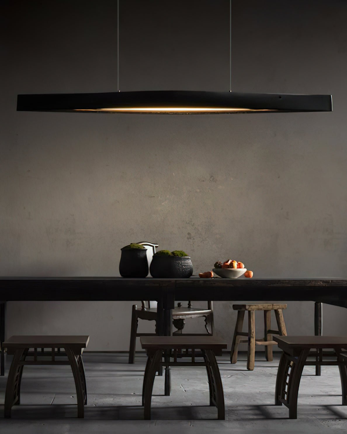 Horizon Linear Wood Pendant Lamp - Blowlighting