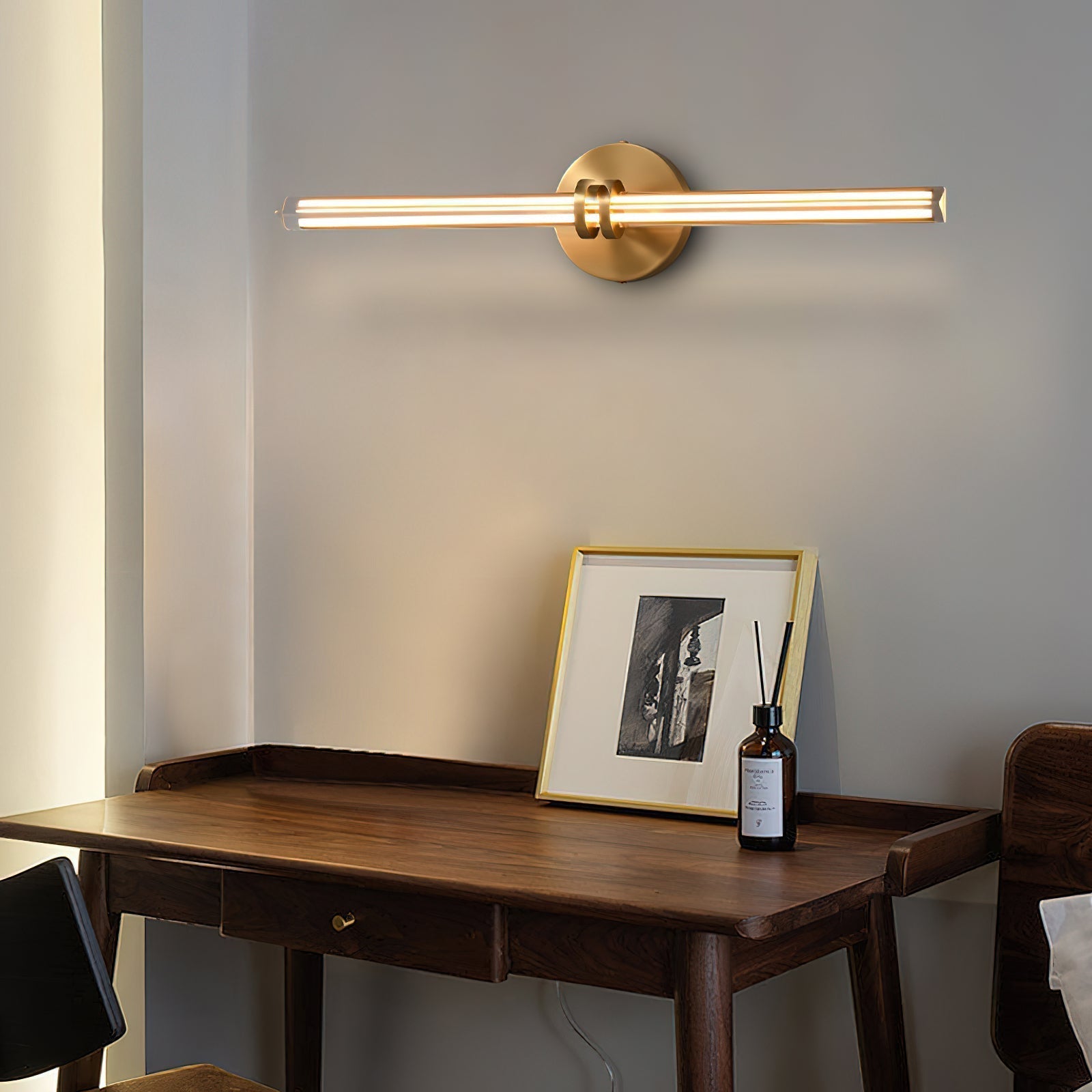 Horizon Messing Glas Wandleuchte-Letslighting