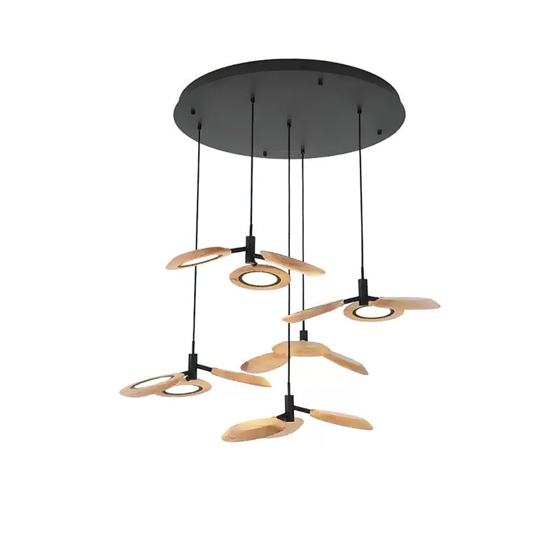 Alnoraris Tiered Wood Pendant Light - Blowlighting