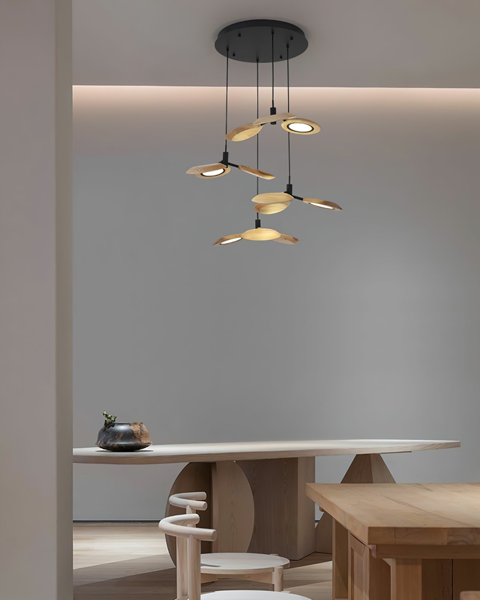 Alnoraris Tiered Wood Pendant Light - Blowlighting