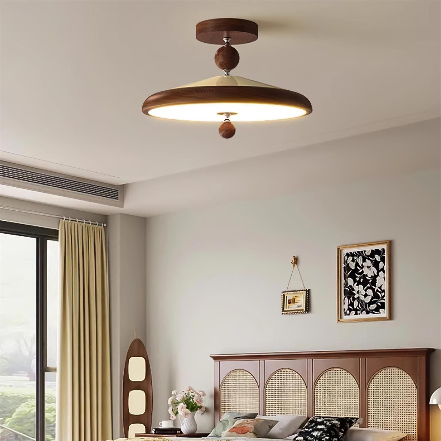 Belano Minimalistische Deckenleuchte aus Holz-Letslighting