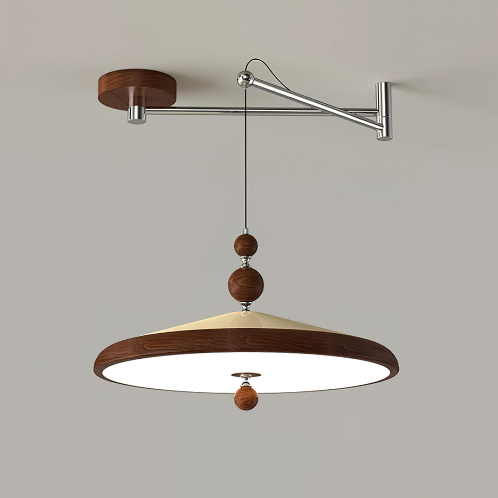 Geyon Pendelleuchte Modern Holz Metall Verstellbar-Letslighting