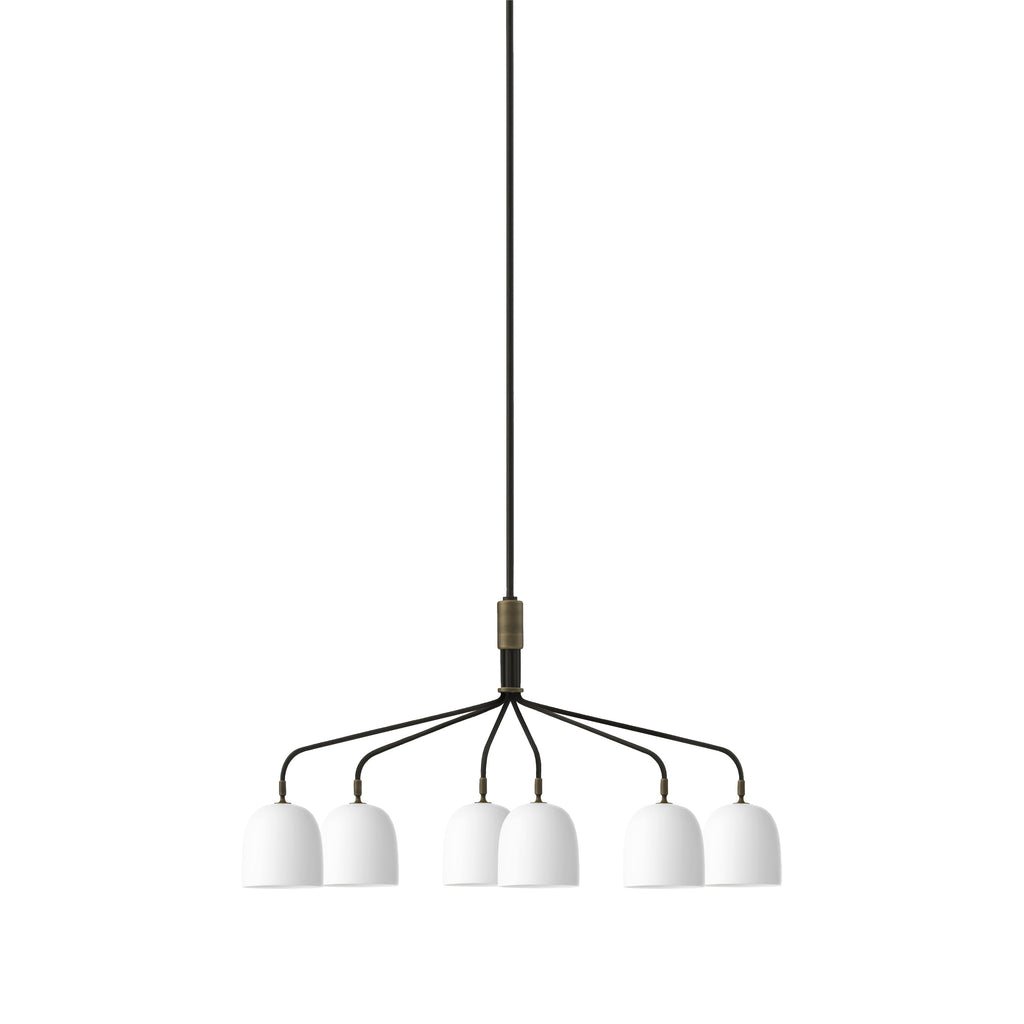 Lustra Kronleuchter Schwarz Messing Industrial-Letslighting