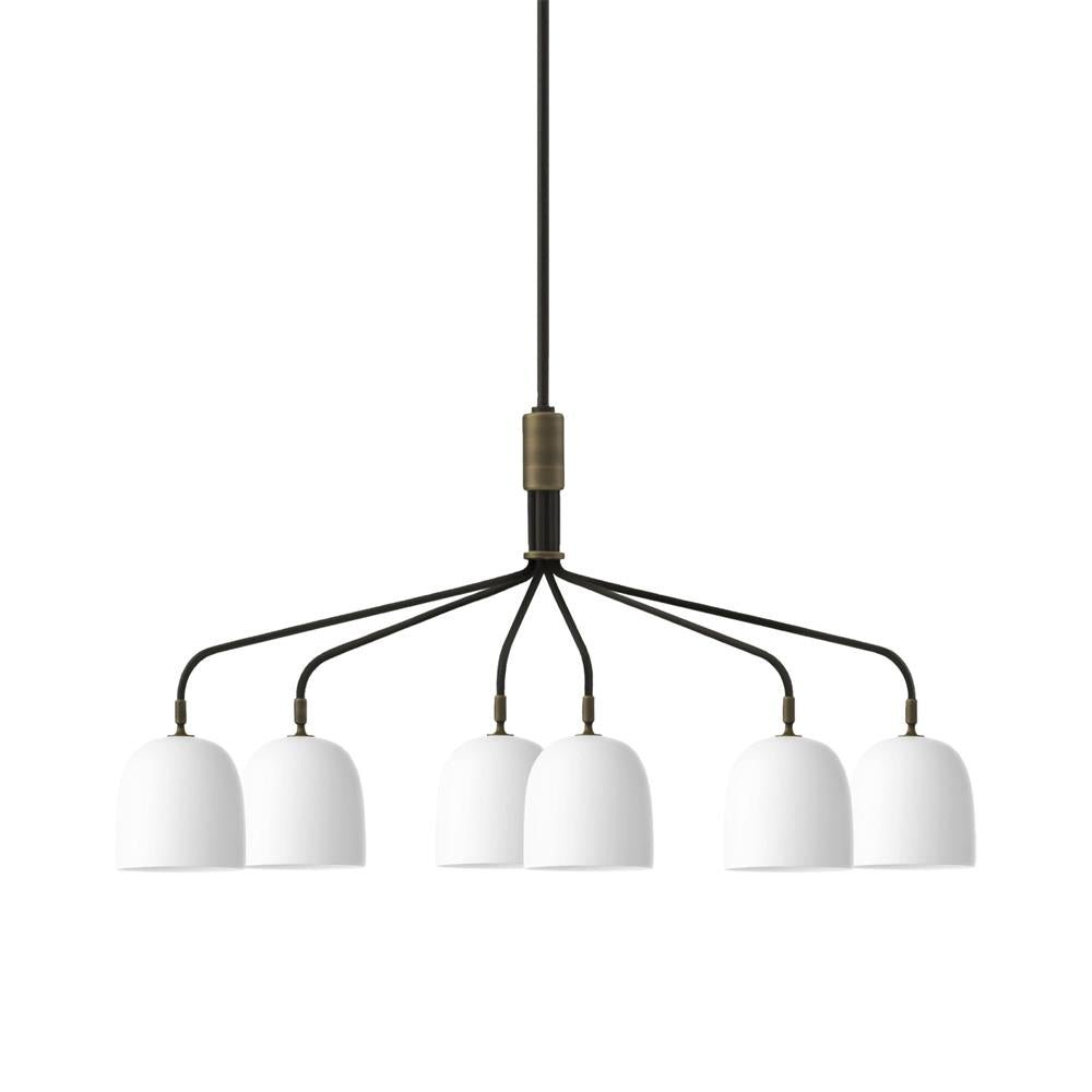 Lustra Kronleuchter Schwarz Messing Industrial-Letslighting
